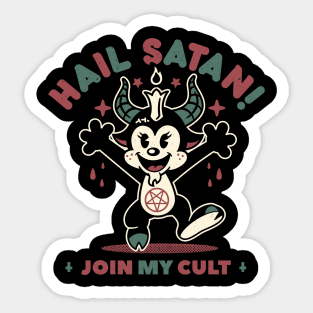 Join My Cult! Sticker